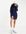 Knitted mini dress with zip collar in navy