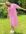Collar smock dress in neon pink stripe
