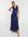 Bridesmaid plunge front bow back maxi dress in navy