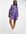 Tiered mini smock dress in purple