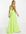 Racer front maxi dress in lime-Green
