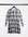 Alberte checked mini smock dress with long sleeves in black and white
