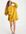 Hoodie mini dress with embroidery in mustard-Yellow