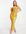 Cowl neck sequin maxi prom dress in gold