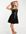Exclusive belted PVC mini dress in black
