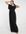 Frill detail maxi dress in black