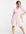 Shirred waist tea dress in light pink
