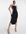 London bandage maxi dress with cut-out sides in black