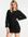 Long sleeve mini jumper dress in black