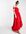 Bardot high low maxi dress in red
