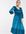 ASOS DESIGN Maternity midi wrap dress in velvet broderie in aqua-Blue