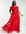 Bardot tiered tulle maxi dress in bright red