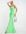 Strappy halter neck sequin maxi dress in lime-Green