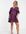 Fashion Union Exclusive maternity wrap dress in purple