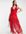 ASOS DESIGN Tall dropped waist corset mesh fringe midi dress in red-Gold