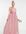ASOS DESIGN Tall tulle plunge maxi dress dress with bow back detail in rose-Pink