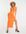 Simmi long sleeve bust detail maxi dress in orange