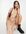 Elvira puff sleeve midi dress in beige-Neutral