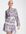 Tomasina print mini dress with long sleeves in lilac-Purple