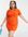 ASOS DESIGN Curve towelling mini polo dress in ruby orange