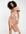 One shoulder seamed bust midi dress with high leg split in cork-Brown