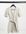 Faux leather wrap dress in ecru-White