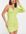 Simmi strappy one shoulder ruched mini dress in lime-Green