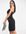 Bodycon strapless mini dress with tie sides in black