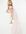 Bridesmaid drape shoulder asymmetric maxi dress in mink-Pink