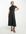 A line lace detail midi dress-Black