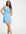 Knitted dress with pointelle detail in pale blue-Pink