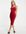 Bodycon midi dress with ruched detail in wine-Red