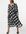 Exclusive fluted sleeve midaxi dress in mono polka print-Multi
