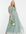 Embellished butterfly sleeve maxi dress in sage tulle-Green