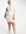 Relaxed jumper dress in rib knit-White