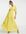 Cross back tiered maxi dress in yellow
