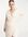 Exclusive sequin drape detail asymmetric mini dress in ecru-White