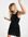 Stella organic cotton tank mini dress in black