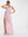 Slinky wrap front maxi prom dress in pink