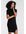 NU 20% KORTING: Gebreide jurk met fijne opstaande kraag en modieuze split
