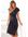 Midi-jurk van geribde stof, wikkeljurk met split, casual-chic (Met een bindceintuur)