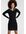 NU 20% KORTING: Gebreide jurk in een fijn gevlochten patroon met contrasterende strepen