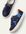 Leather Low Top Trainers College Navy Stars , College Navy Stars