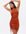 Rust Ruched Side Mini Bodycon Dress New Look