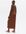 Tall Brown Linen Blend Tie Strap Midi Dress