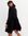 Black Long Puff Sleeve Tiered Mini Shirt Dress New Look
