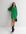 Green Chiffon Tie Neck Long Sleeve Mini Dress