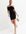 Black Organza Frill Bardot Mini Bodycon Dress