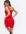 Red Sweetheart Ruched Mini Dress New Look