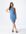 Blue Denim Curved Seam Mini Bodycon Dress New Look